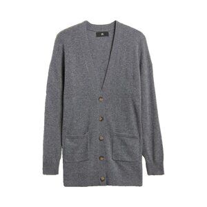 NWT Banana Republic Caro in Gray Oversized Lightweight Cashmere Cardigan M